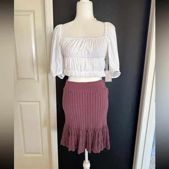 New with tags!
Free People Rose Mini Skirt
Size Large - Picture 4 of 12